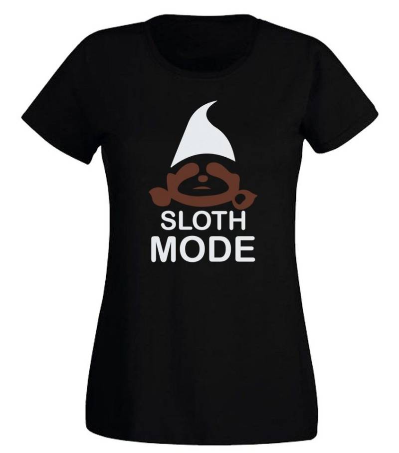 G-graphics T-Shirt Faultier – Sloth Mode Slim-fit- Damen T-Shirt mit Statement / Motiv als Frontprint von G-graphics