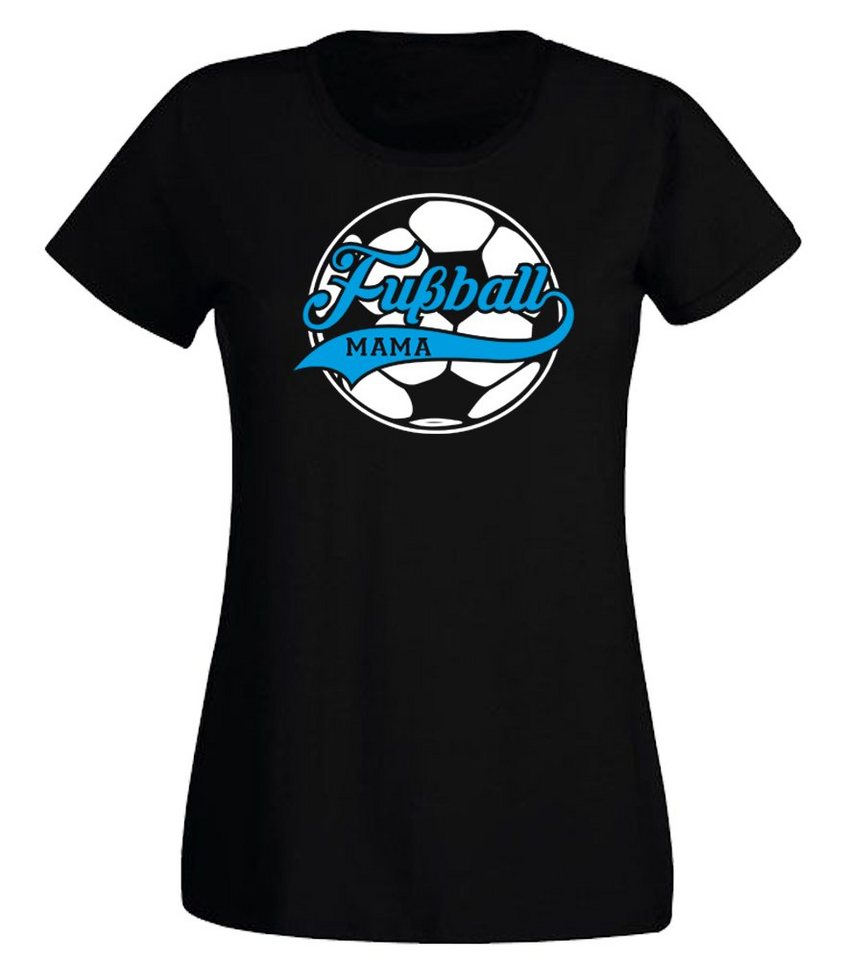 G-graphics T-Shirt Damen T-Shirt - Fußball Mama mit trendigem Frontprint, Slim-fit, Aufdruck auf der Vorderseite, Spruch/Sprüche/Print/Motiv, für jung & alt von G-graphics