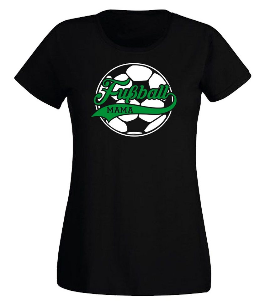 G-graphics T-Shirt Damen T-Shirt - Fußball Mama mit trendigem Frontprint, Slim-fit, Aufdruck auf der Vorderseite, Spruch/Sprüche/Print/Motiv, für jung & alt von G-graphics