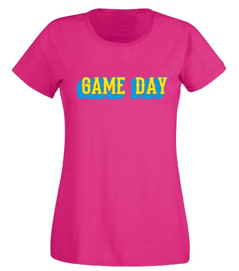 G-graphics T-Shirt Game Day Slim-fit- Damen T-Shirt mit Frontprint-Statement für Gamerinnen von G-graphics