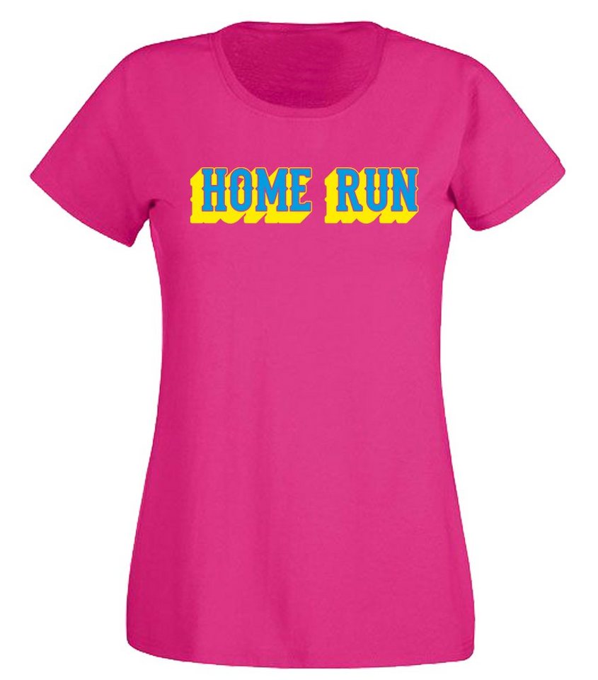 G-graphics T-Shirt Damen T-Shirt - Home Run mit trendigem Frontprint, Slim-fit, Aufdruck auf der Vorderseite, Spruch/Sprüche/Print/Motiv, für jung & alt von G-graphics