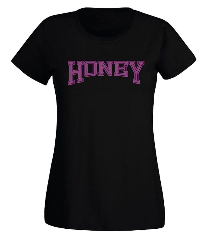 G-graphics T-Shirt Honey Slim-fit- Damen T-Shirt mit Statement / Spruch als Frontprint von G-graphics