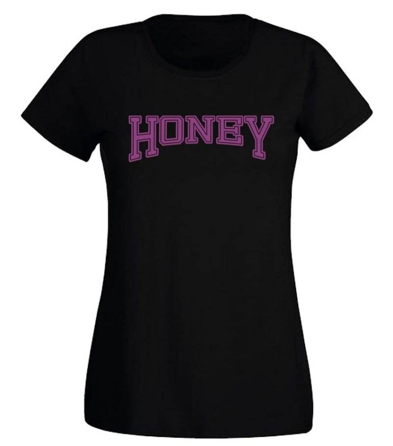G-graphics T-Shirt Honey Slim-fit- Damen T-Shirt mit Statement / Spruch als Frontprint von G-graphics