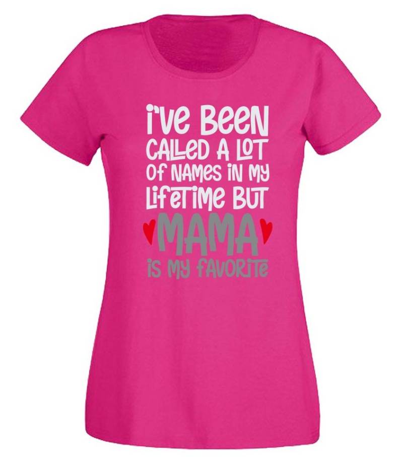 G-graphics T-Shirt Damen T-Shirt - I´ve been called a lot of names - Mama is my favorite Slim-fit, mit Frontprint, mit Spruch / Statement, zum Muttertag von G-graphics