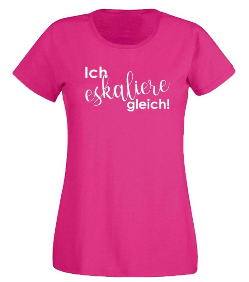 G-graphics T-Shirt Ich eskaliere gleich! Slim-fit- Damen T-Shirt mit Statement / Spruch als Frontprint G-graphics T-Shirt Ich eskaliere gleich! Slim-fit- Damen T-Shirt mit Statement / Spruch als Frontprint von G-graphics