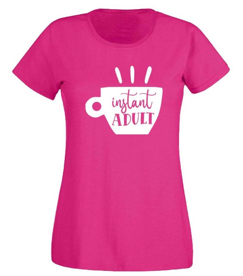 G-graphics T-Shirt Instant adult Slim-fit- Damen T-Shirt mit Frontprint-Statement für Coffeelover von G-graphics