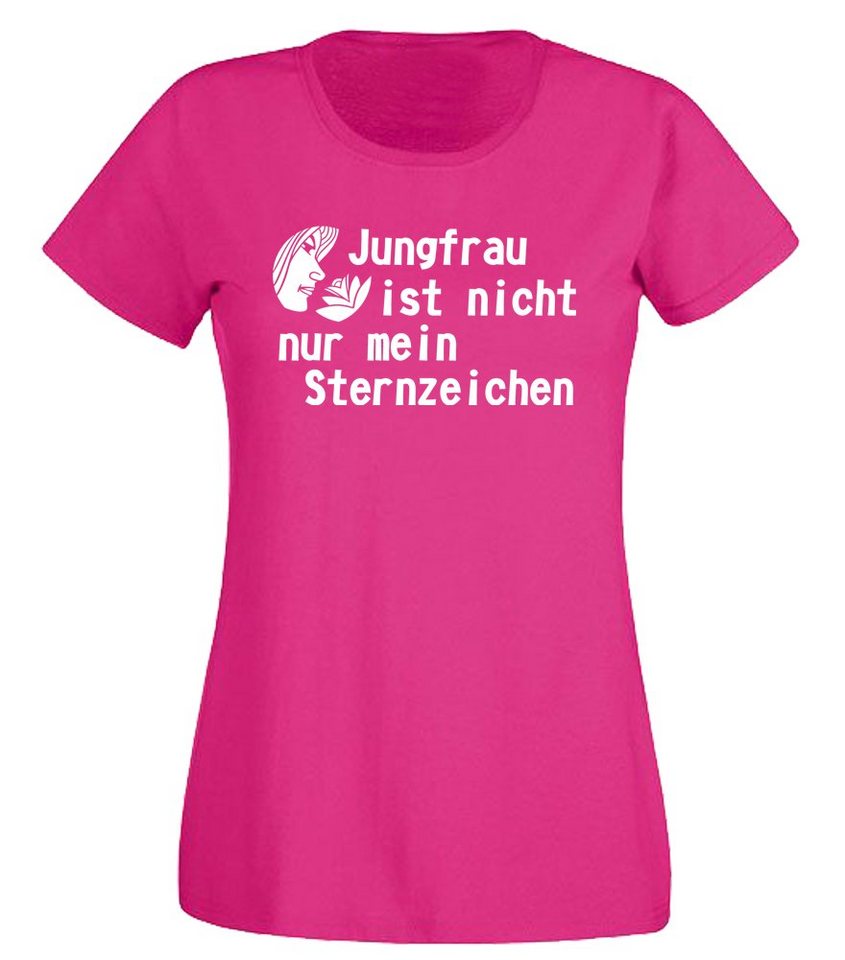 G-graphics T-Shirt Jungfrau ist nicht nur mein Sternzeichen Slim-fit Damen T-Shirt mit Statement / Spruch als Frontprint G-graphics T-Shirt Jungfrau ist nicht nur mein Sternzeichen Slim-fit Damen T-Shirt mit Statement / Spruch als Frontprint von G-graphics