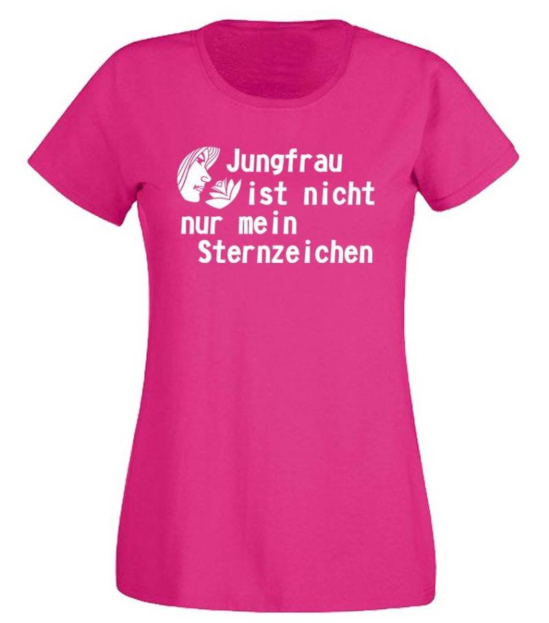 G-graphics T-Shirt Jungfrau ist nicht nur mein Sternzeichen Slim-fit Damen T-Shirt mit Statement / Spruch als Frontprint G-graphics T-Shirt Jungfrau ist nicht nur mein Sternzeichen Slim-fit Damen T-Shirt mit Statement / Spruch als Frontprint von G-graphics