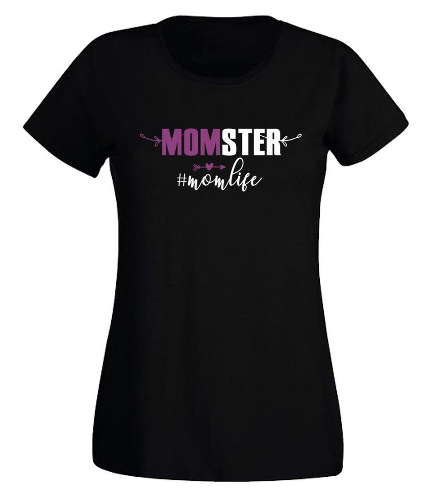 G-graphics T-Shirt MOMster - #momlife Slim-fit Damen T-Shirt mit Frontprint-Motiv für die beste Mama von G-graphics