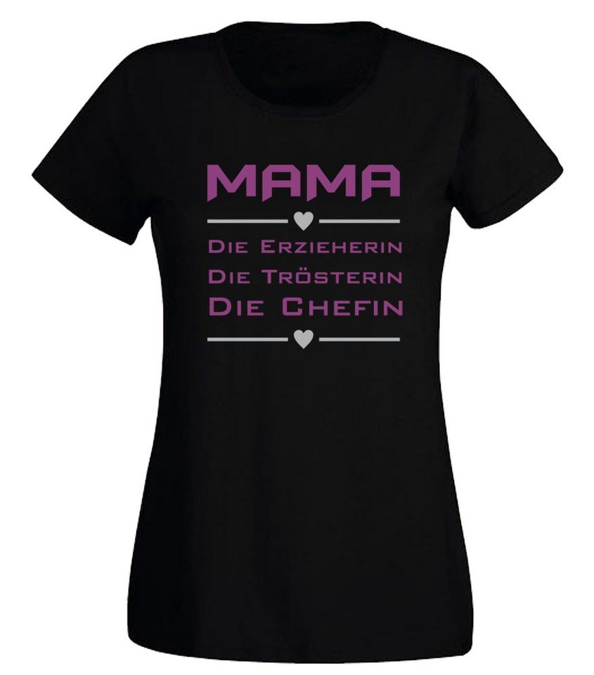 G-graphics T-Shirt Damen T-Shirt - Mama – Erzieherin, Trösterin, Chefin mit trendigem Frontprint, Slim-fit, Aufdruck auf der Vorderseite, Spruch/Sprüche/Print/Motiv, für jung & alt von G-graphics