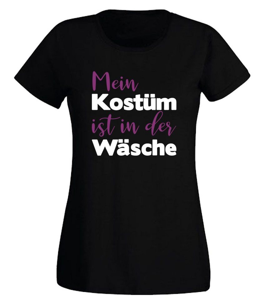 G-graphics T-Shirt Damen T-Shirt - Mein Kostüm ist in der Wäsche mit trendigem Frontprint, Slim-fit, Aufdruck auf der Vorderseite, Spruch/Sprüche/Print/Motiv von G-graphics