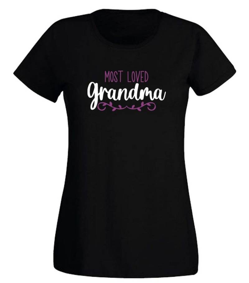G-graphics T-Shirt Most Loved Grandma Slim-fit- Damen T-Shirt mit Spruch für tolle Omas von G-graphics