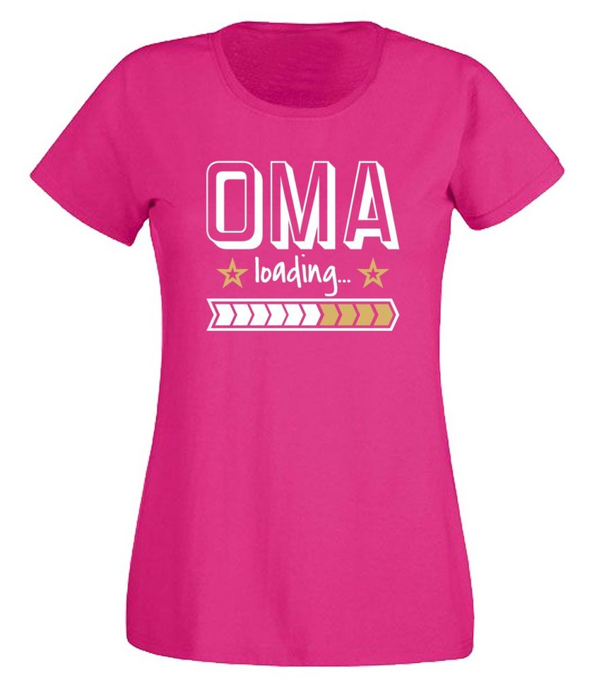 G-graphics T-Shirt Oma loading … Slim-fit- Damen T-Shirt mit Spruch für werdende Omas von G-graphics