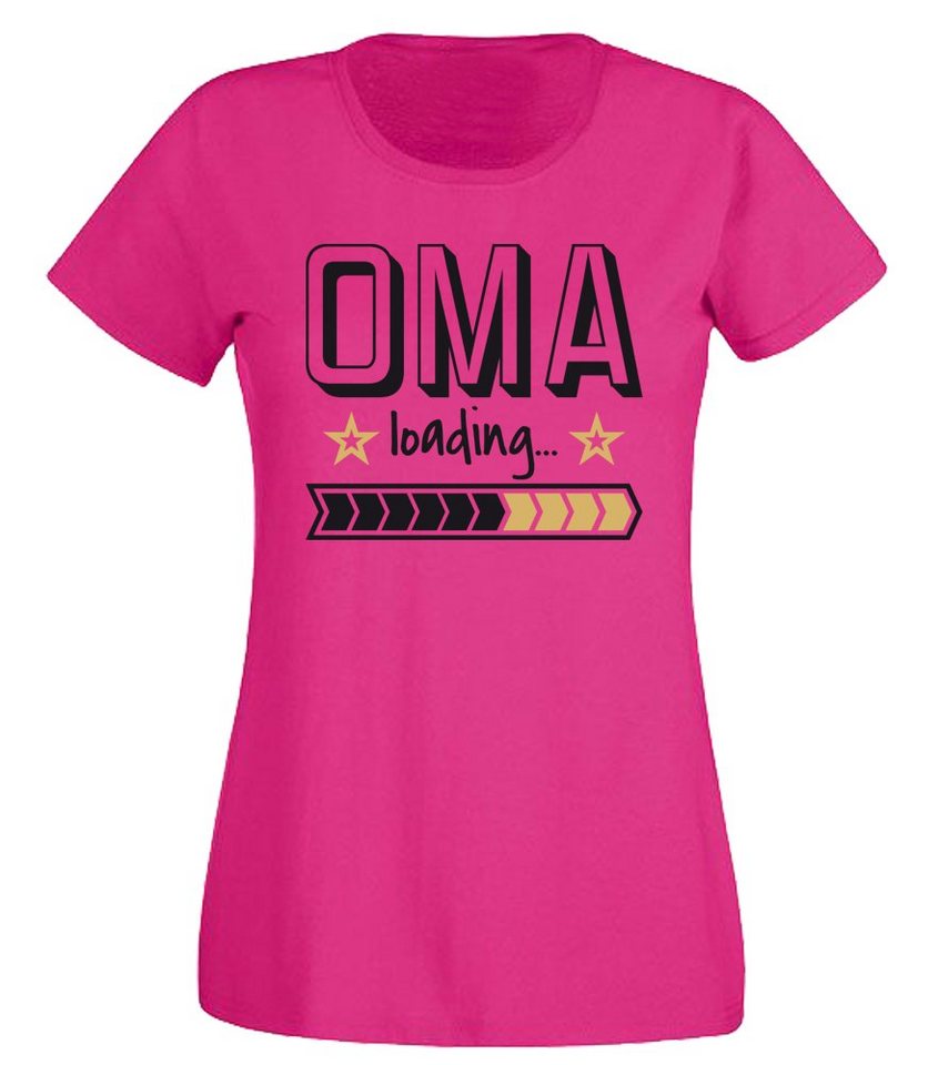 G-graphics T-Shirt Oma loading … Slim-fit- Damen T-Shirt mit Spruch für werdende Omas von G-graphics