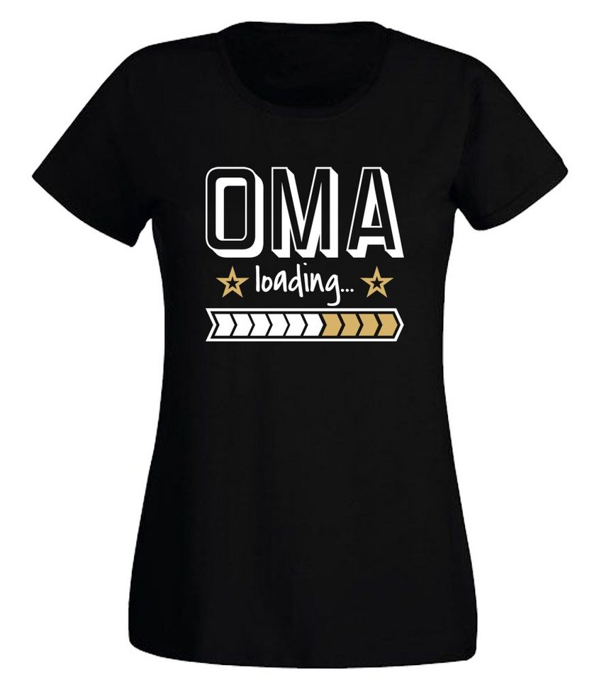 G-graphics T-Shirt Damen T-Shirt - Oma loading … mit trendigem Frontprint, Aufdruck auf der Vorderseite, Spruch/Sprüche/Print/Motiv, für jung & alt, Slim-fit von G-graphics