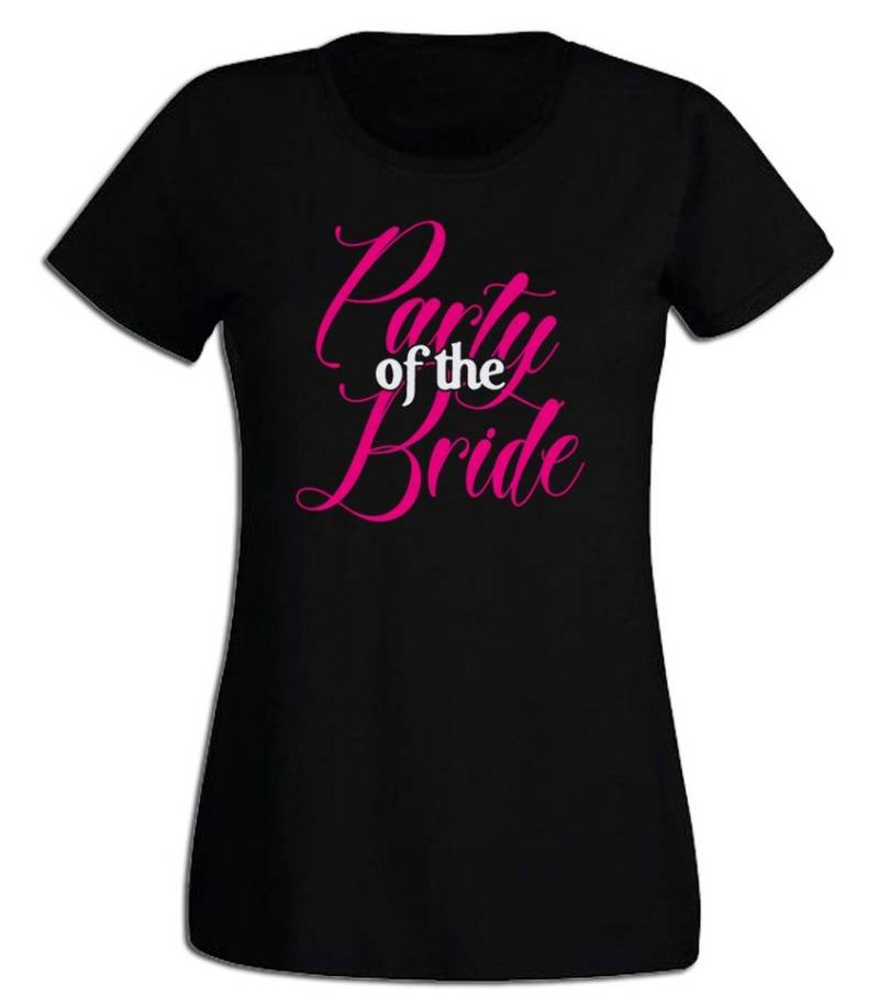 G-graphics T-Shirt zum Junggesellinnen-Abschied - Party of the Bride Slim-fit Damen Begleiterinnen-T-Shirt zum JGA / Poltershirt von G-graphics