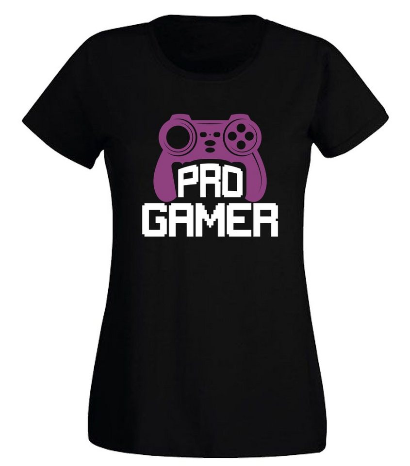 G-graphics T-Shirt Damen T-Shirt - Pro Gamer Slim-fit, mit trendigem Frontprint, Aufdruck auf der Vorderseite, Spruch/Sprüche/Print/Motiv, für jung & alt von G-graphics