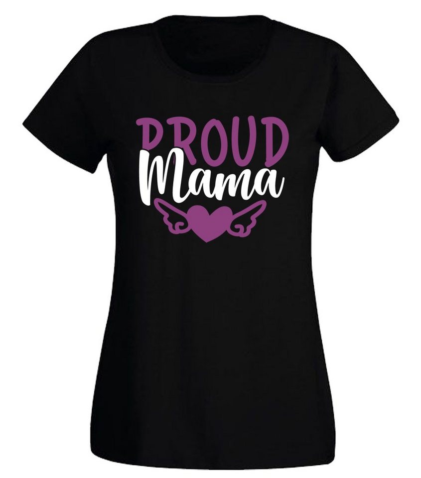 G-graphics T-Shirt Proud Mama Slim-fit Damen T-Shirt mit Frontprint-Motiv für die beste Mama von G-graphics