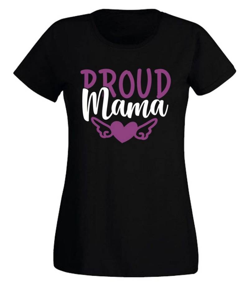 G-graphics T-Shirt Proud Mama Slim-fit Damen T-Shirt mit Frontprint-Motiv für die beste Mama von G-graphics