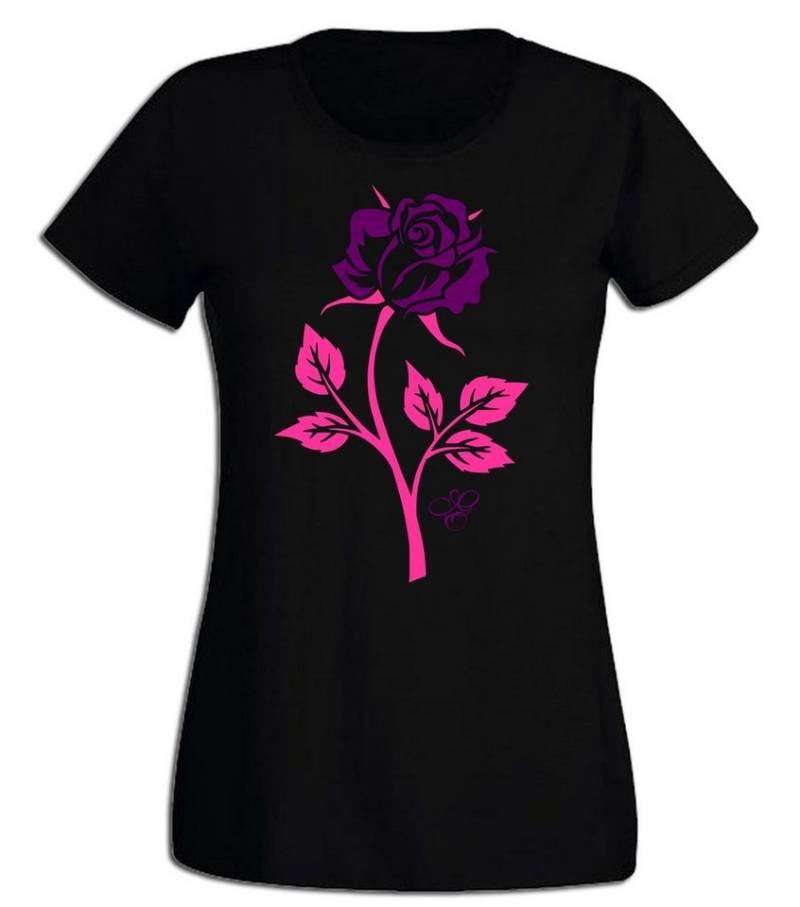G-graphics T-Shirt Rose Slim-fit Damen T-Shirt aus unserer Pink-Purple-Collection von G-graphics