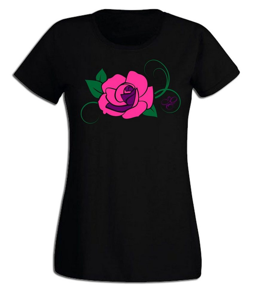 G-graphics T-Shirt Rose Slim-fit Damen T-Shirt aus unserer Pink-Purple-Collection von G-graphics