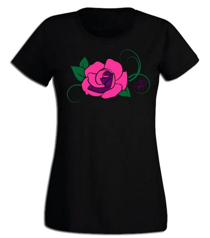 G-graphics T-Shirt Rose Slim-fit Damen T-Shirt aus unserer Pink-Purple-Collection von G-graphics