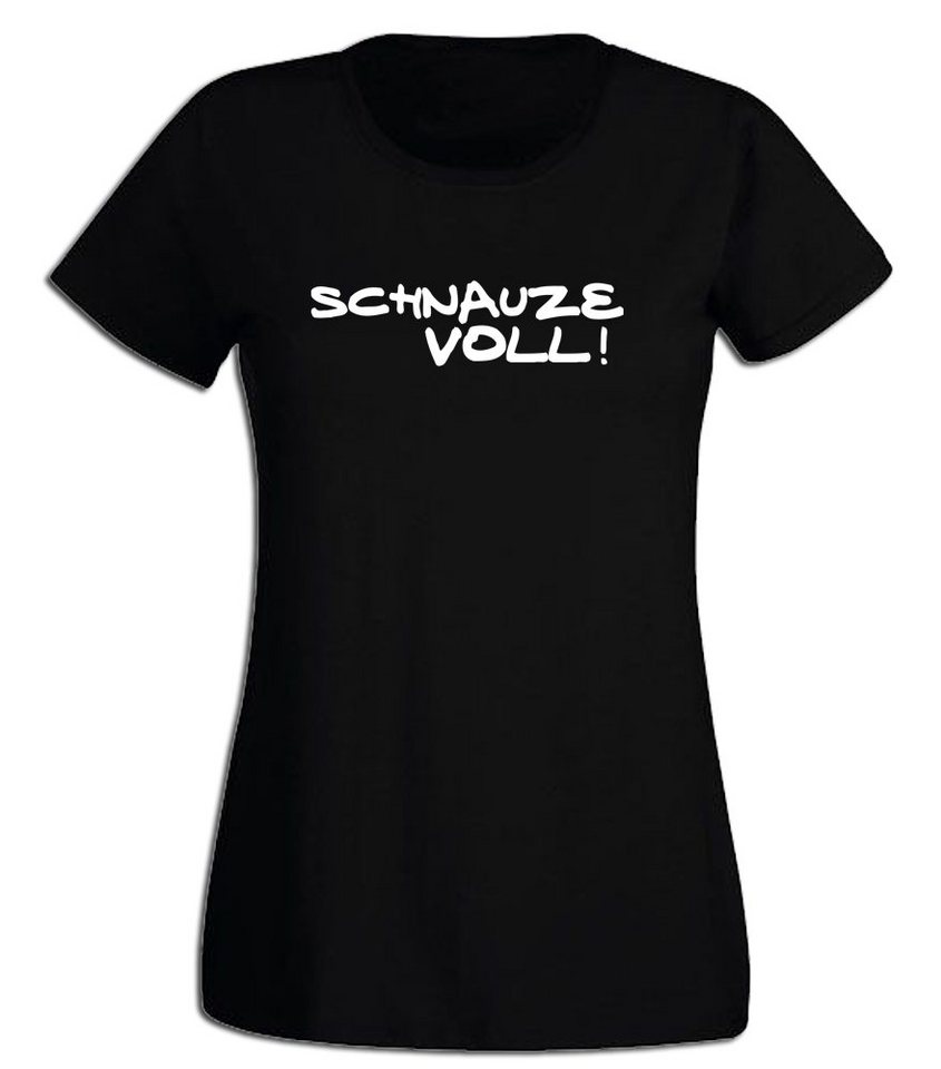 G-graphics T-Shirt Schnauze voll! Slim-fit- Damen T-Shirt mit Statement / Spruch als Frontprint von G-graphics