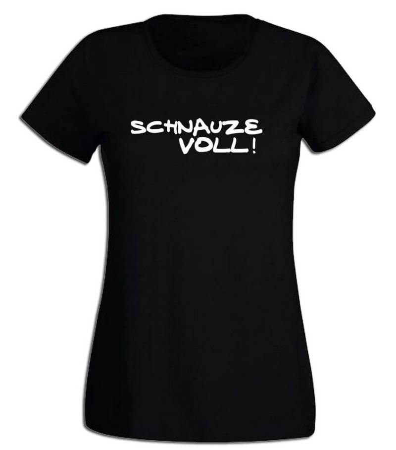 G-graphics T-Shirt Schnauze voll! Slim-fit- Damen T-Shirt mit Statement / Spruch als Frontprint von G-graphics