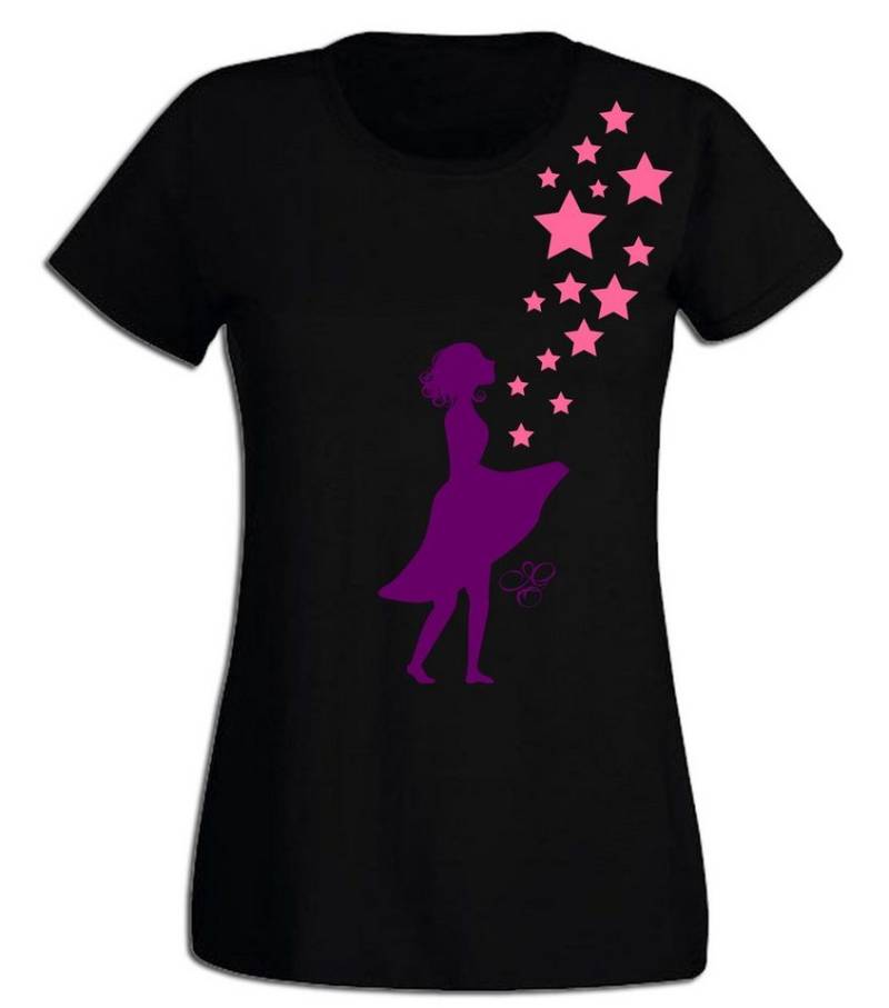 G-graphics T-Shirt Sterntaler Slim-fit Damen T-Shirt aus unserer Pink-Purple-Collection von G-graphics