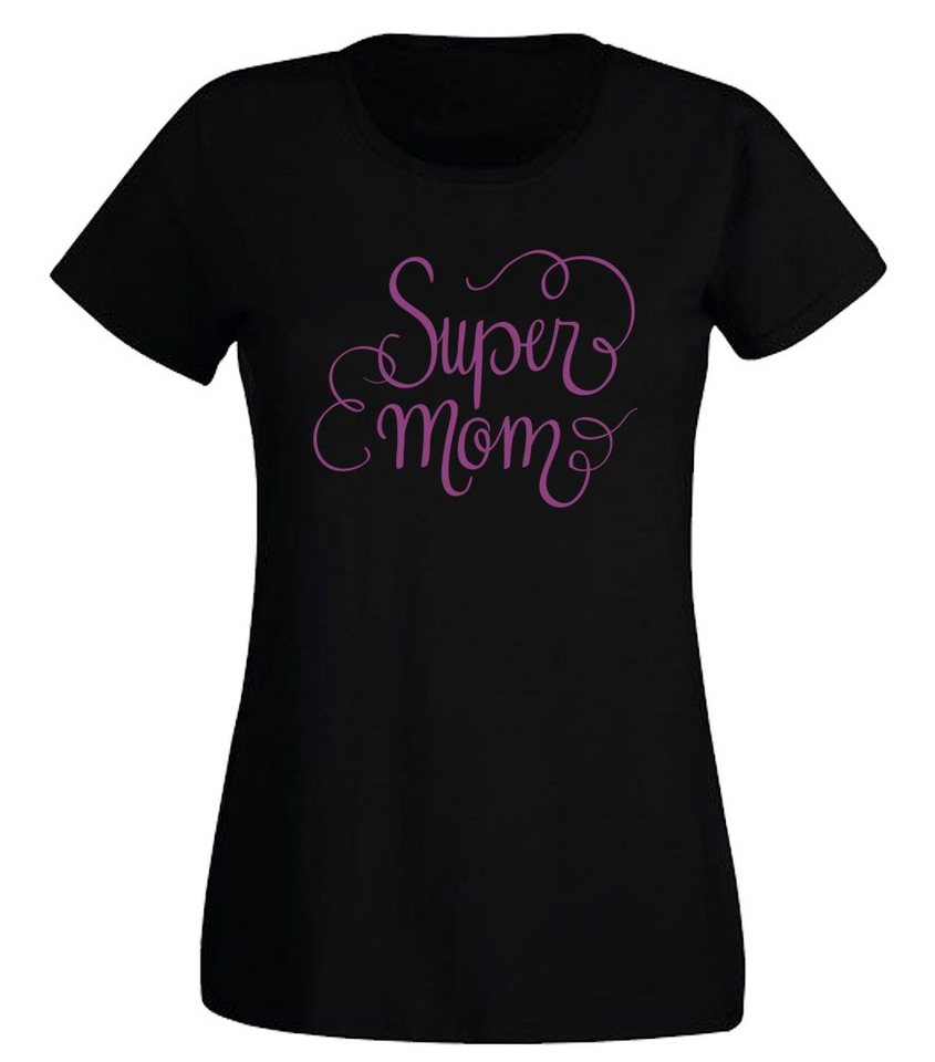 G-graphics T-Shirt Super Mom Slim-fit Damen T-Shirt mit Frontprint-Motiv für die beste Mama von G-graphics