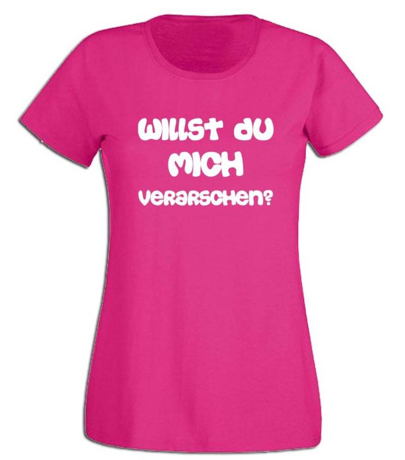 G-graphics T-Shirt Willst Du mich verarschen? Slim-fit- Damen T-Shirt mit Statement / Spruch als Frontprint von G-graphics