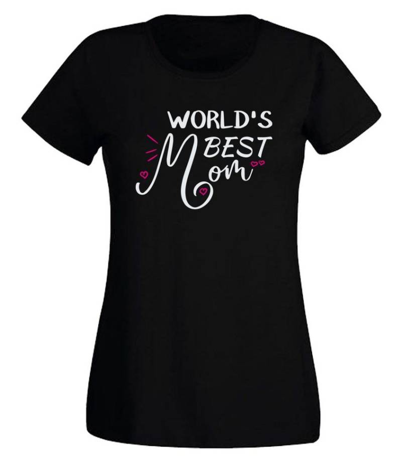 G-graphics T-Shirt World´s best Mom Slim-fit Damen T-Shirt mit Frontprint-Motiv für die beste Mama von G-graphics