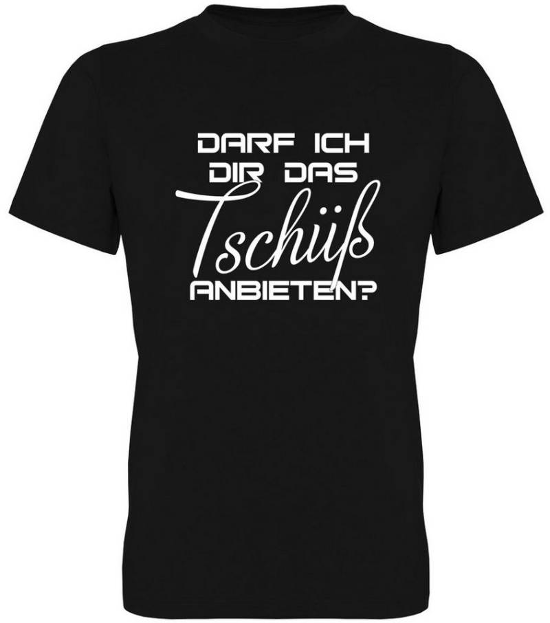 G-graphics T-Shirt Darf ich Dir das Tschüß anbieten? Herren T-Shirt mit Statement / Spruch / Motiv als Frontprint von G-graphics