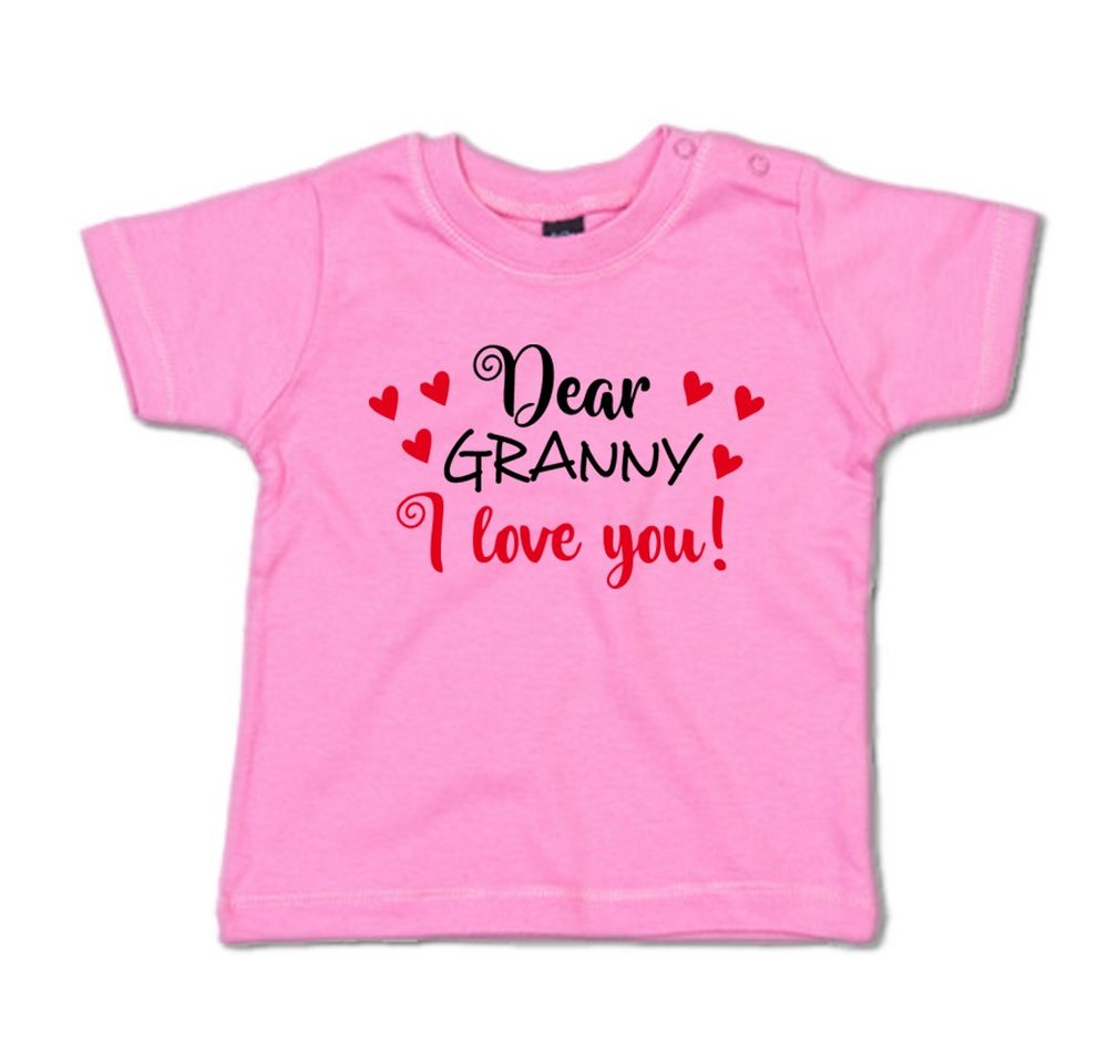 G-graphics T-Shirt Dear Granny, I love you! Baby T-Shirt, mit Spruch / Sprüche / Print / Aufdruck von G-graphics