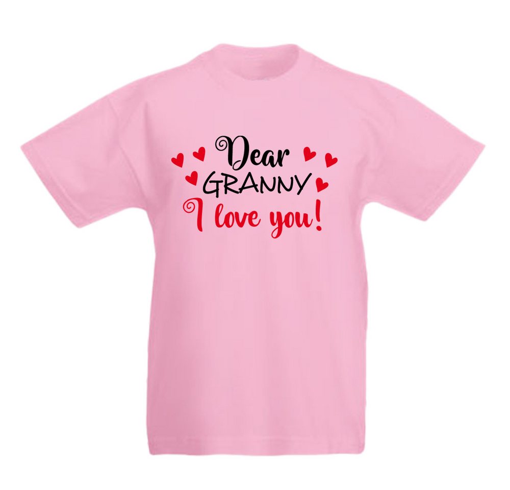 G-graphics T-Shirt Dear Granny, I love you Kinder T-Shirt, mit Spruch / Sprüche / Print / Aufdruck von G-graphics