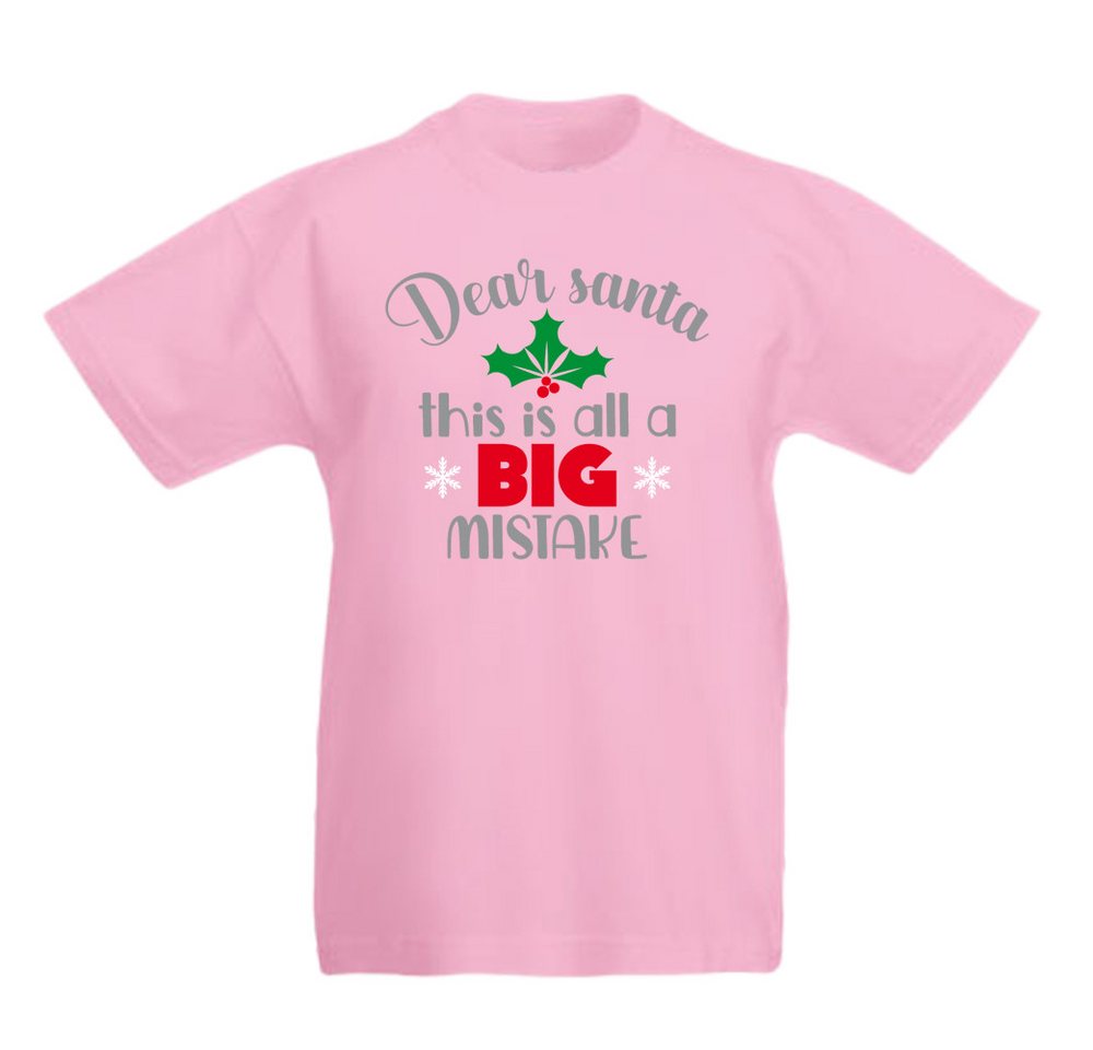 G-graphics T-Shirt Dear Santa, this is all a big Mistake Kinder T-Shirt, mit Spruch / Print / Aufdruck / Weihnachtsmotiv von G-graphics