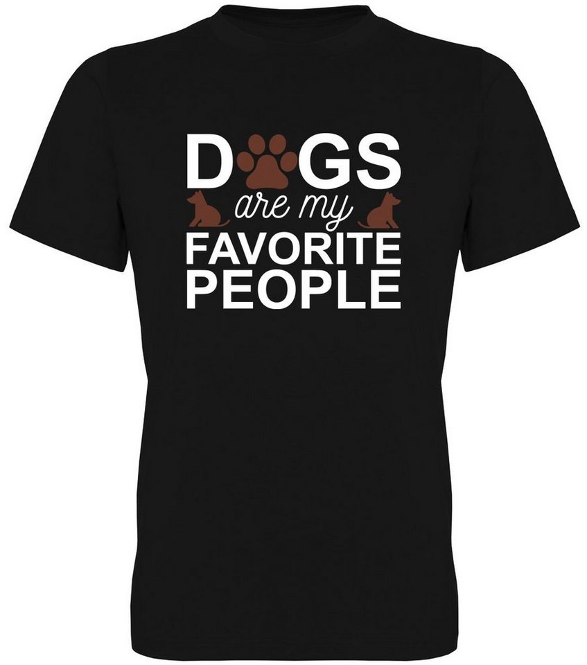 G-graphics T-Shirt Dogs are my favorite people Herren T-Shirt, mit trendigem Frontprint, Aufdruck auf der Vorderseite, Spruch/Sprüche/Print/Motiv, für jung & alt von G-graphics