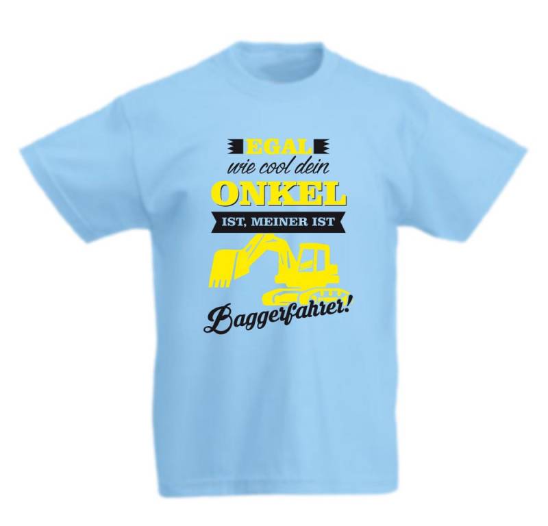 G-graphics T-Shirt Egal, wie cool Dein Onkel ist, meiner ist Baggerfahrer! Kinder T-Shirt mit coolem Spruch als Frontprint von G-graphics