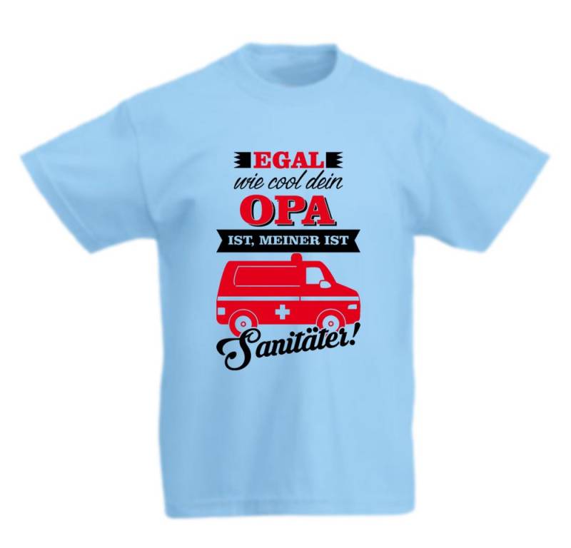 G-graphics T-Shirt Egal, wie cool Dein Opa ist, meiner ist Sanitäter! Kinder T-Shirt mit coolem Spruch als Frontprint von G-graphics