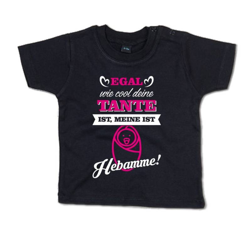 G-graphics T-Shirt Egal wie cool Deine Tante ist, meine ist Hebamme! Baby T-Shirt mit Spruch als Geschenk für/von Tante & Onkel von G-graphics