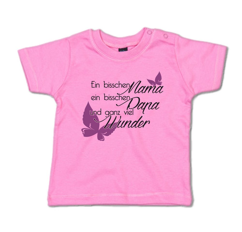 G-graphics T-Shirt Ein bisschen Mama, ein bisschen Papa und ganz viel Wunder Baby T-Shirt, mit Spruch / Sprüche / Print / Aufdruck von G-graphics