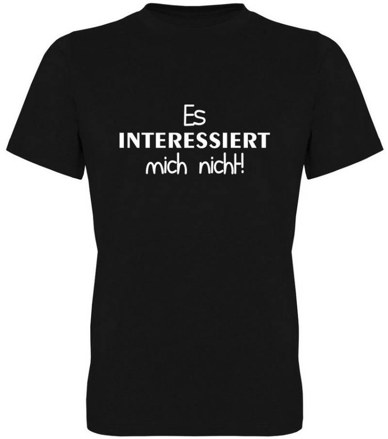 G-graphics T-Shirt Es interessiert mich nicht! Herren T-Shirt mit Statement / Spruch / Motiv als Frontprint von G-graphics