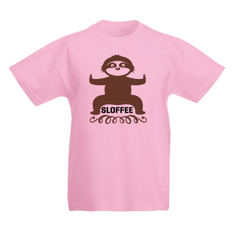 G-graphics T-Shirt Faultier – Sloffee Kinder T-Shirt mit coolem Motiv als Frontprint von G-graphics
