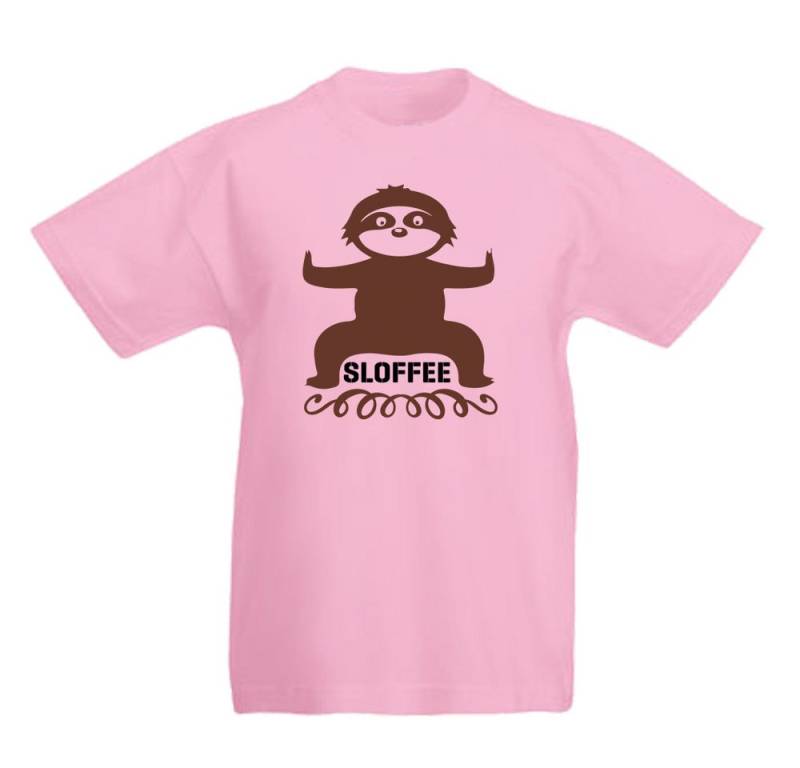G-graphics T-Shirt Faultier – Sloffee Kinder T-Shirt mit coolem Motiv als Frontprint von G-graphics