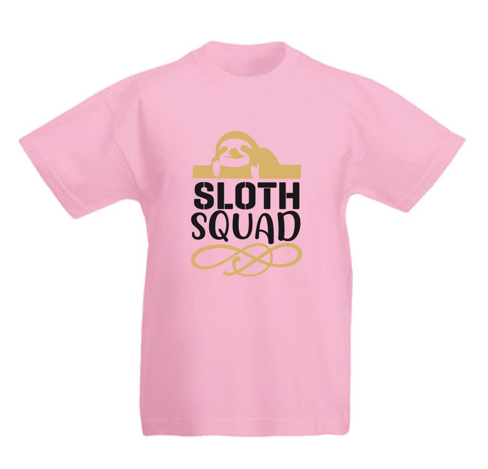 G-graphics T-Shirt Faultier – Sloth Squad Kinder T-Shirt mit coolem Motiv als Frontprint von G-graphics