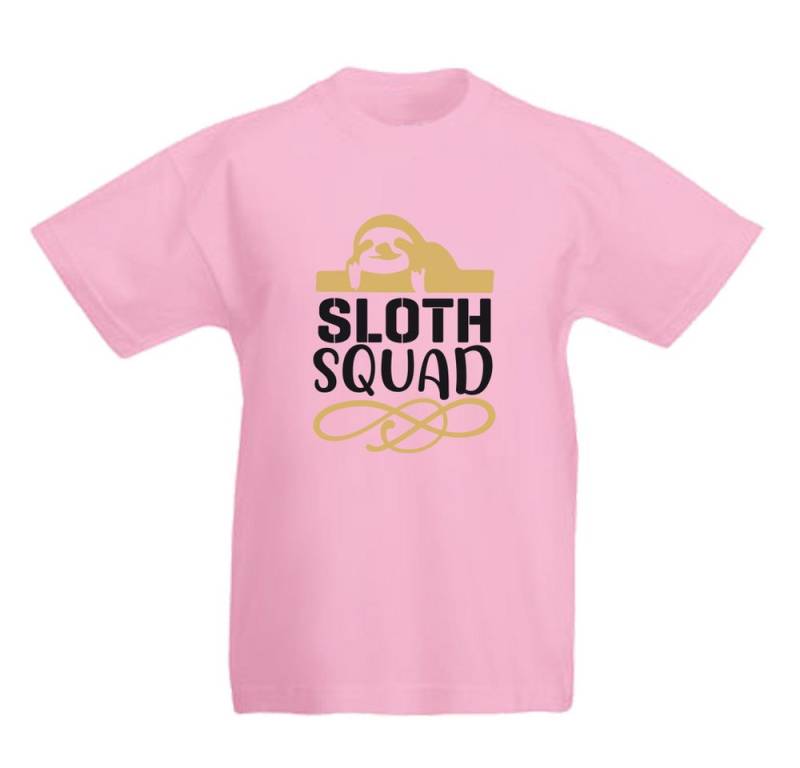 G-graphics T-Shirt Faultier – Sloth Squad Kinder T-Shirt mit coolem Motiv als Frontprint von G-graphics