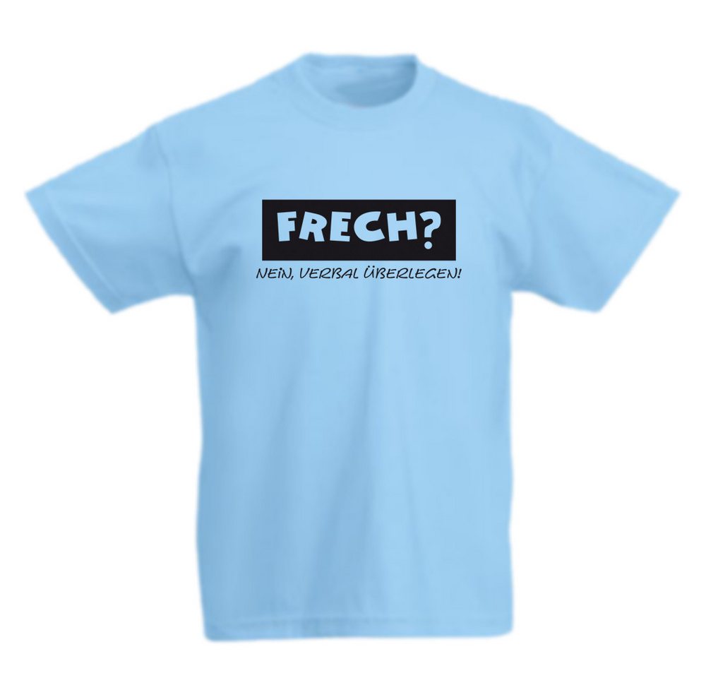 G-graphics T-Shirt Frech? Nein verbal überlegen! Kinder T-Shirt mit coolem Spruch als Frontprint von G-graphics