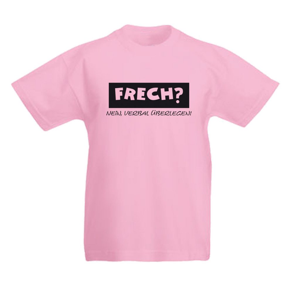G-graphics T-Shirt Frech? Nein verbal überlegen! Kinder T-Shirt mit coolem Spruch als Frontprint von G-graphics