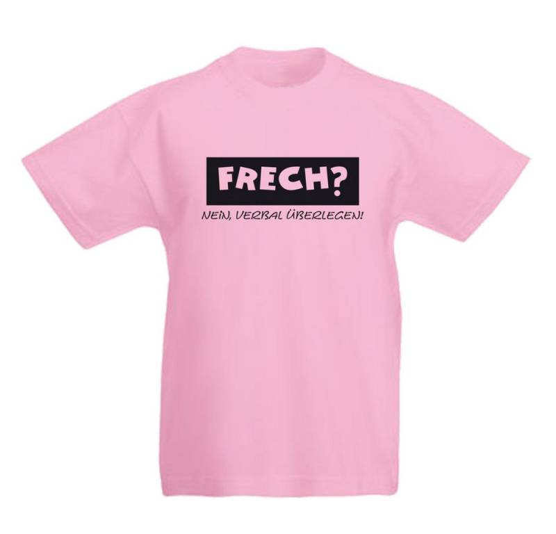 G-graphics T-Shirt Frech? Nein verbal überlegen! Kinder T-Shirt mit coolem Spruch als Frontprint von G-graphics