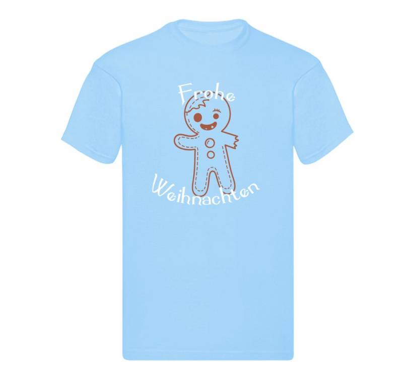 G-graphics T-Shirt Frohe Weihnachten – Angefressener Lebkuchenmann Kinder T-Shirt mit schönem Winter- & Weihnachtsmotiv von G-graphics